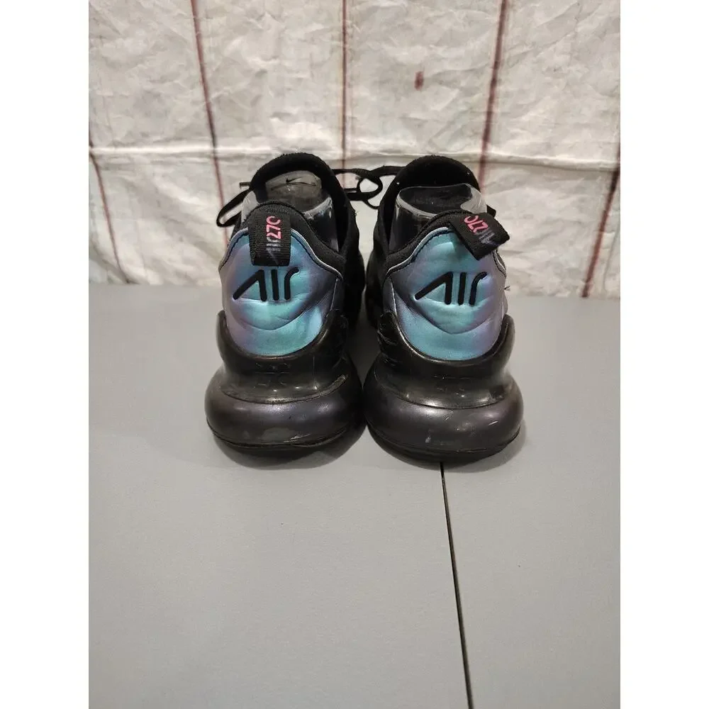 NIKE AIR MAX Black / Blue 270 Unisex Sixe 6 1/2 - Preowned